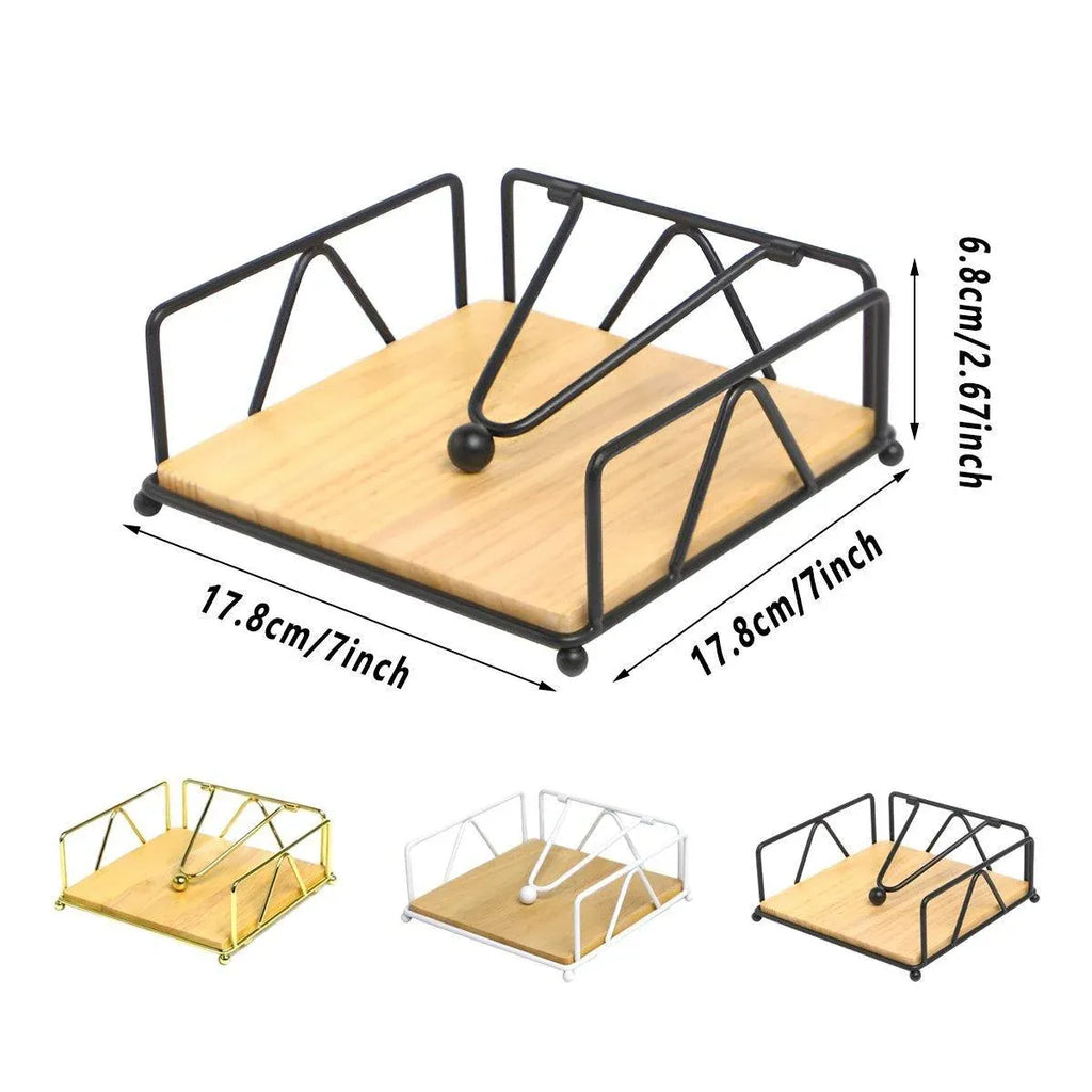 Steel Napkin Holder Serviette Rack Organiser Kitchen Serving Bar 3
