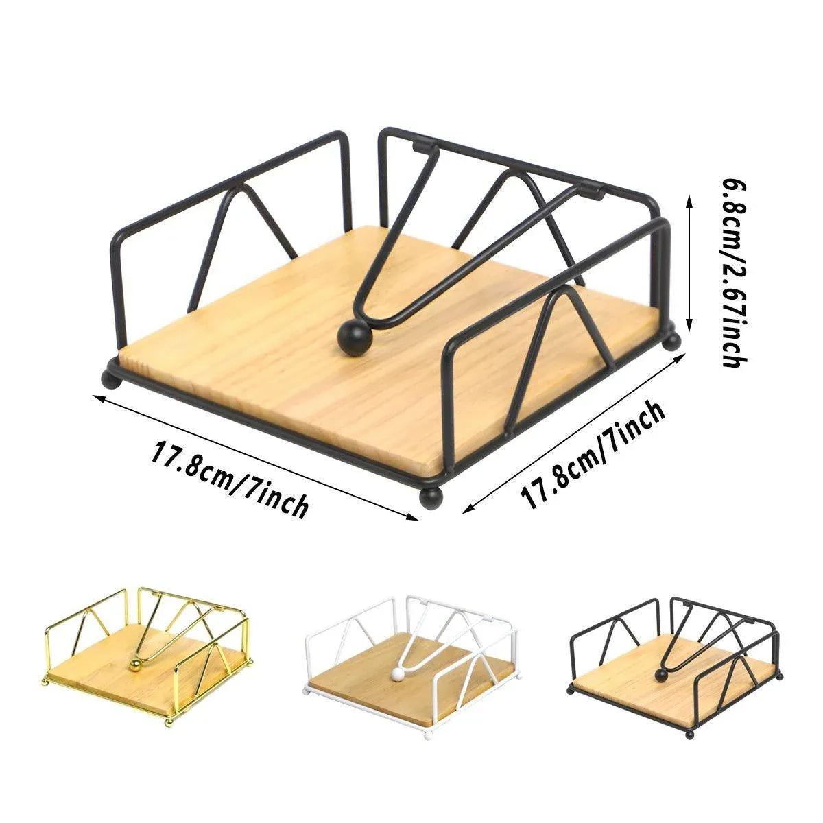 Steel Napkin Holder Serviette Rack Organiser Kitchen Serving Bar 3