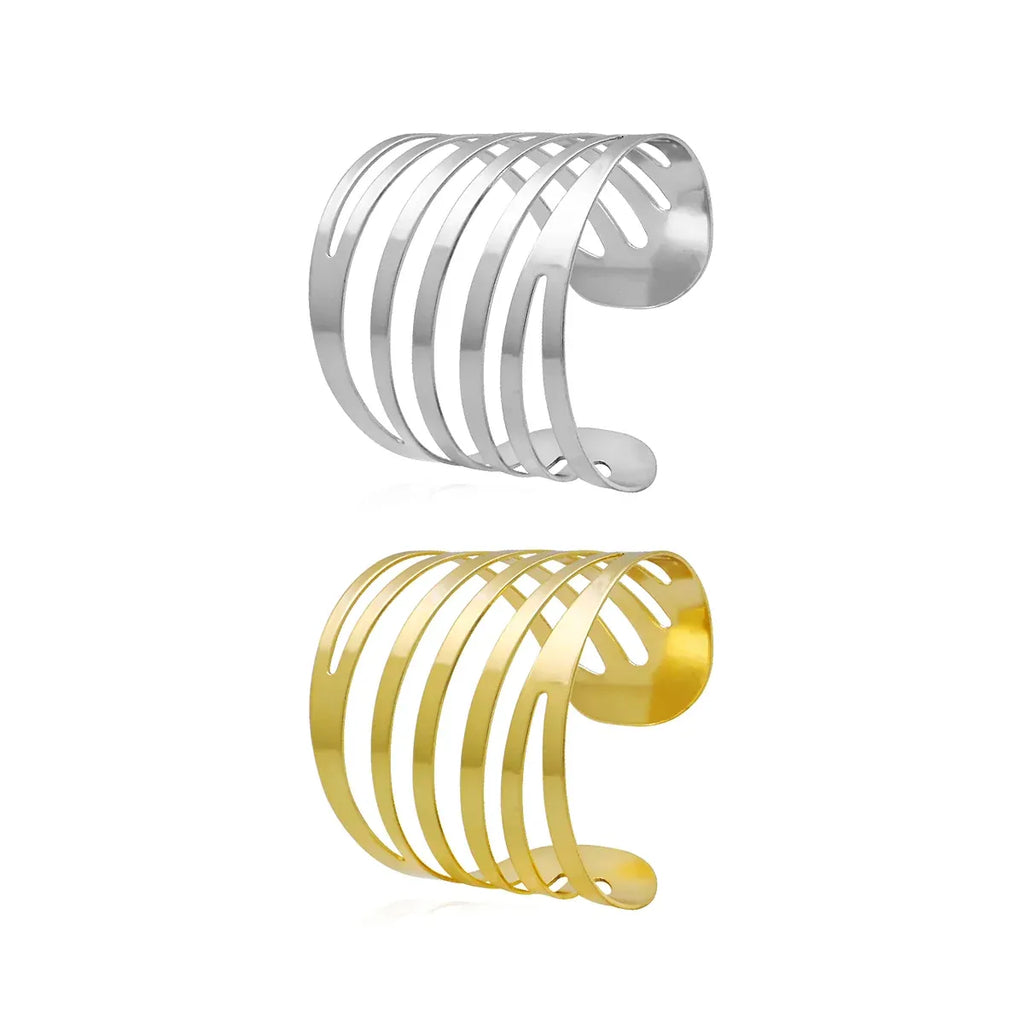 Hollow Rose Metal Napkin Rings, Set of 10