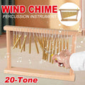 20 Tone Aluminium Chime Instrument with Beech Wood Base