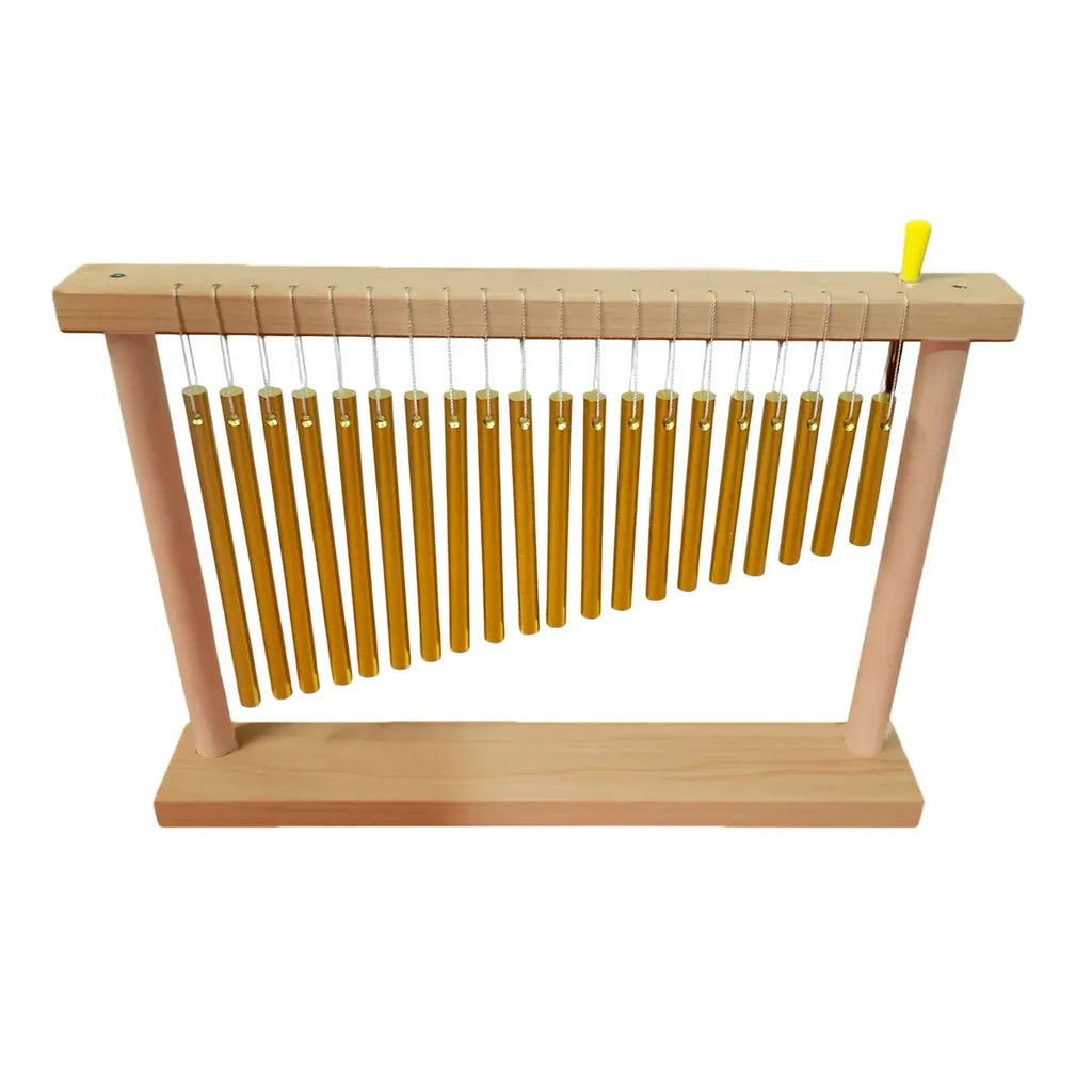 20 Tone Aluminium Chime Instrument with Beech Wood Base