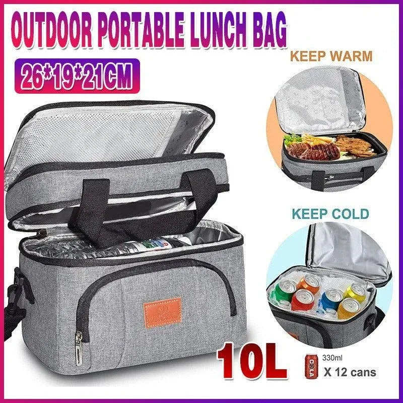 Insulated Lunch Cooler Bag with Shoulder Strap, 10 L