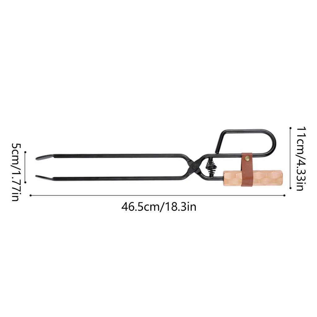 Barbecue Tongs Outdoor Camping Charcoal Fire Grill Tool for Cooking