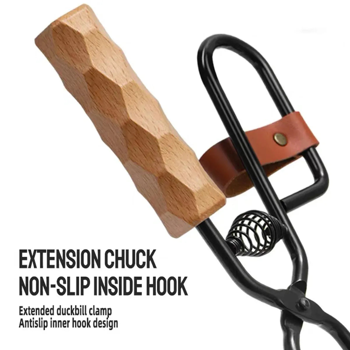 Barbecue Tongs Outdoor Camping Charcoal Fire Grill Tool for Cooking