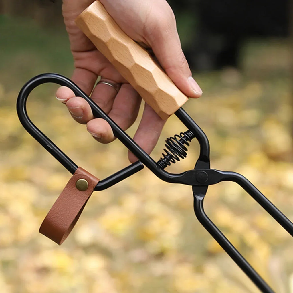 Barbecue Tongs Outdoor Camping Charcoal Fire Grill Tool for Cooking