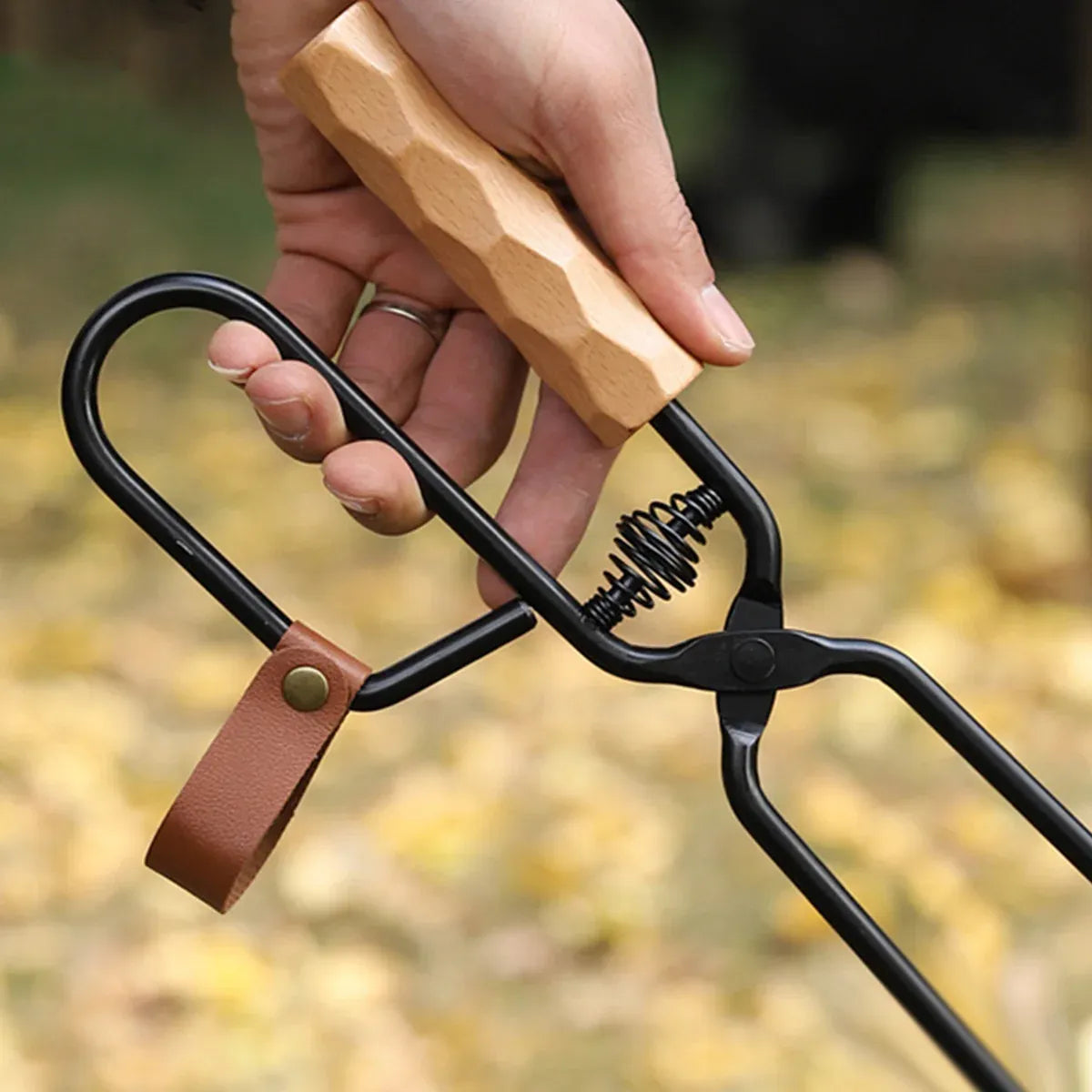 Barbecue Tongs Outdoor Camping Charcoal Fire Grill Tool for Cooking