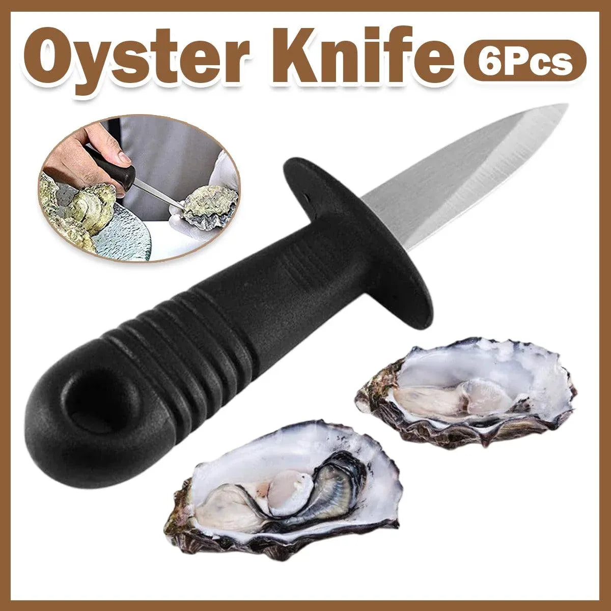 Oyster Shucking Knives, Set of 6