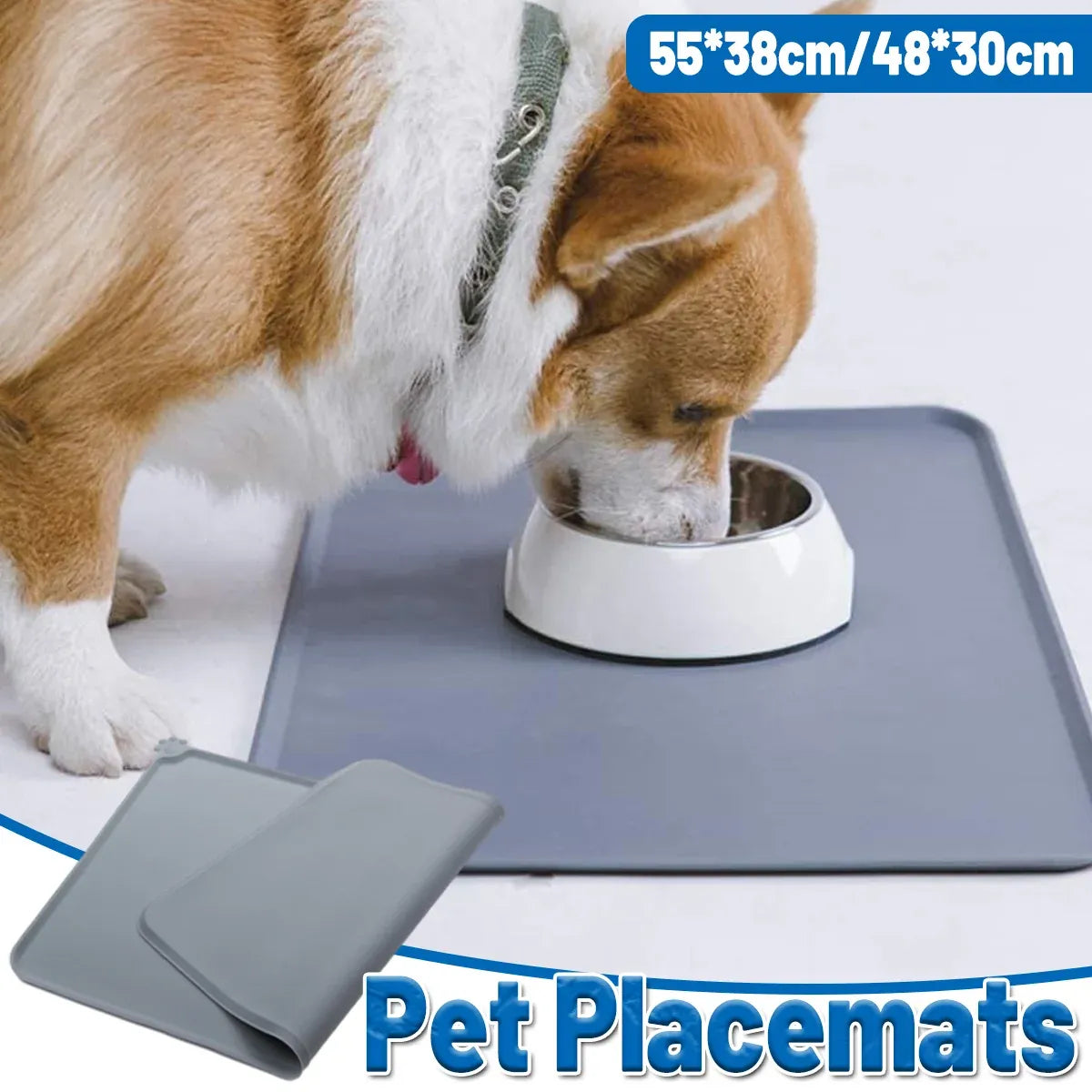 Silicone Pet Mat Spill-Proof Easy to Clean Mat
