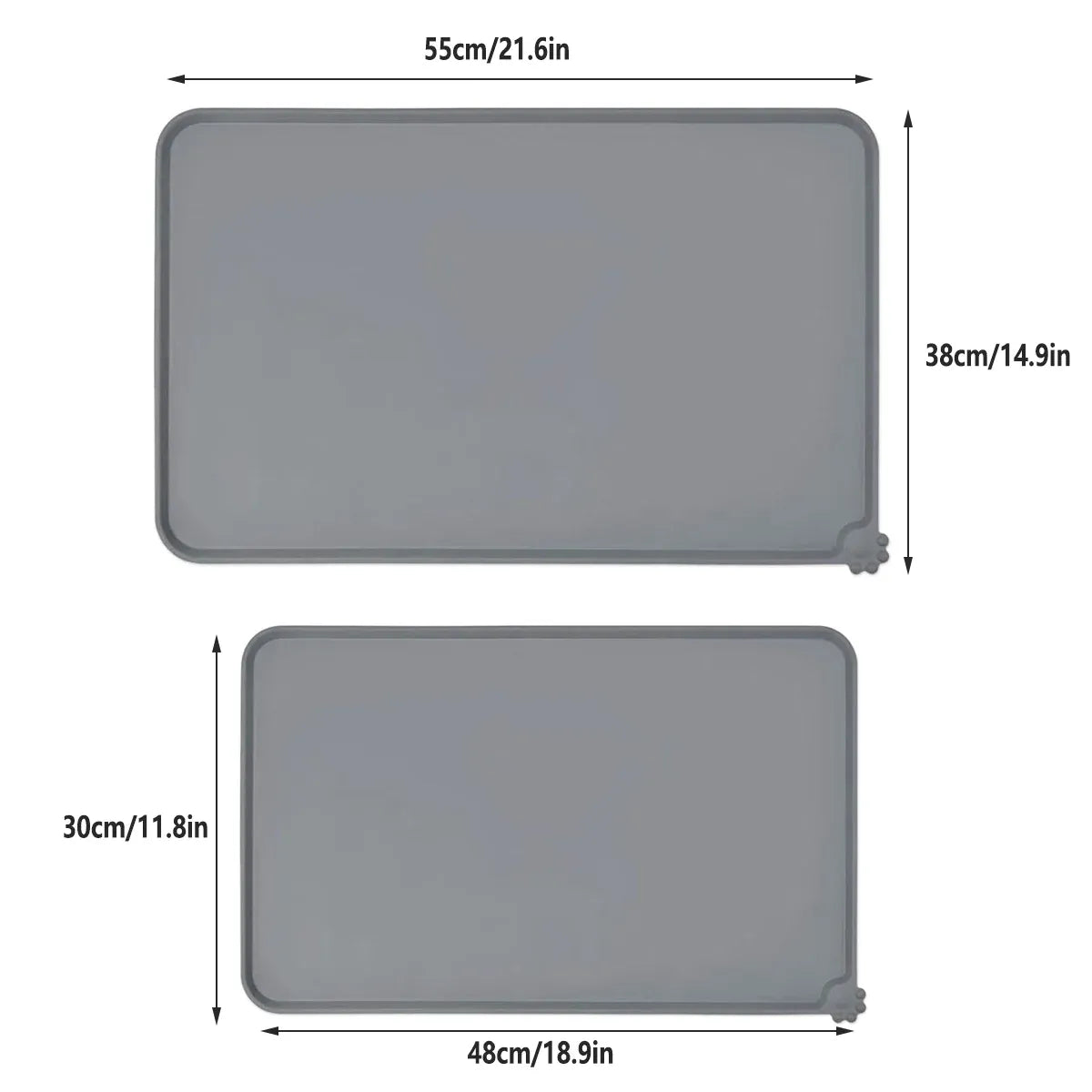 Silicone Pet Mat Spill-Proof Easy to Clean Mat