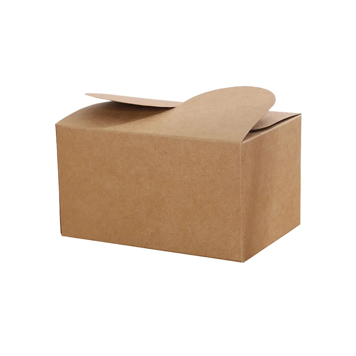 50PCS Foldable Gift Paper Boxes 15x10x8.5cm Khaki White for Party Wedding Use - Khaki