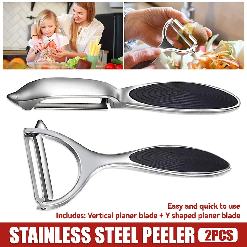 Stainless Steel Vegetable Peelers, Set of 2