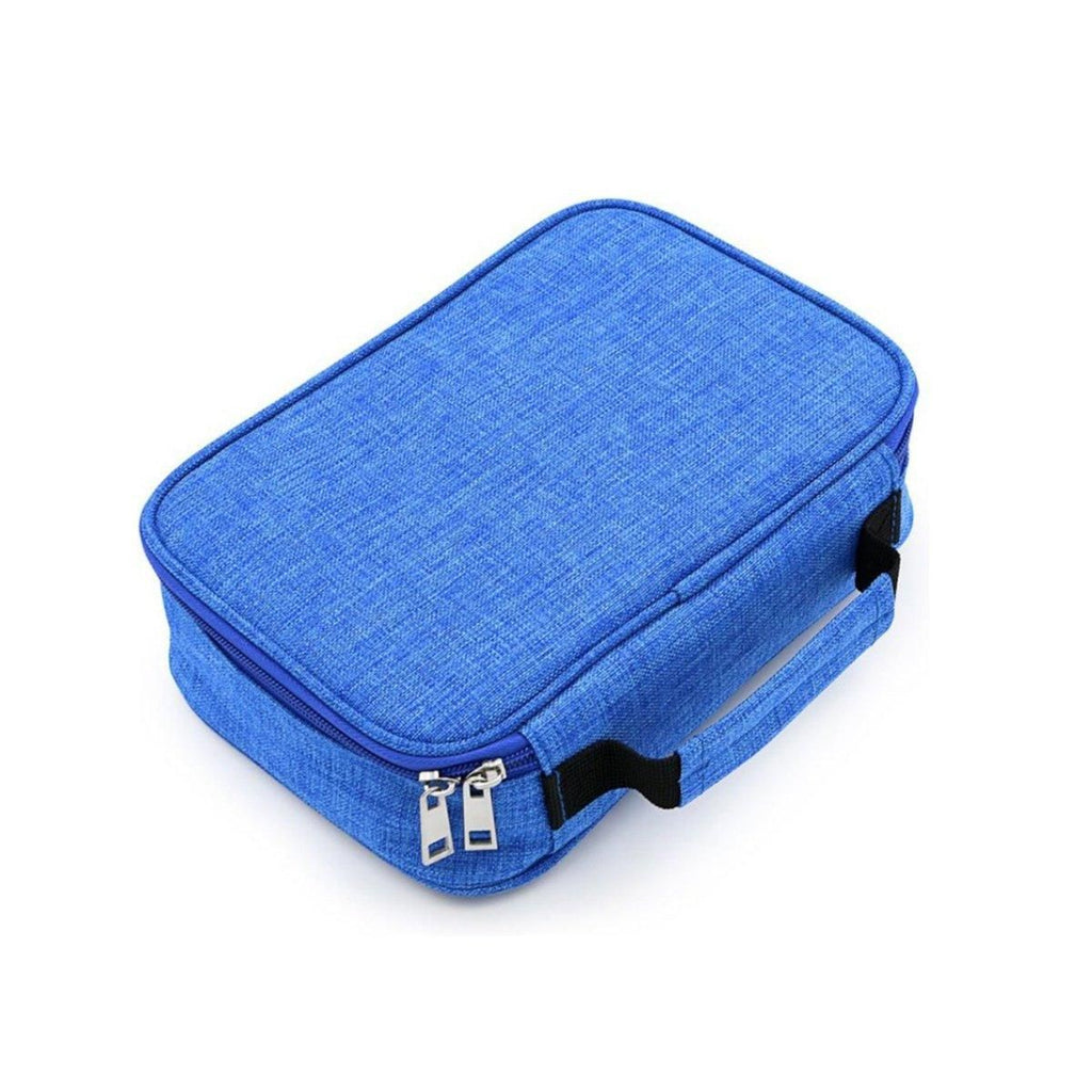 Large Capacity Multi Layer Pencil Pouch with Handle, 23 x 16 x 7 cm