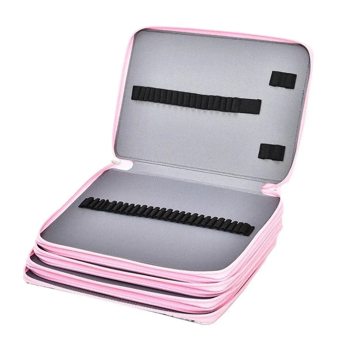 200 Slots Large Capacity Pencil Case Rose Foundation Student