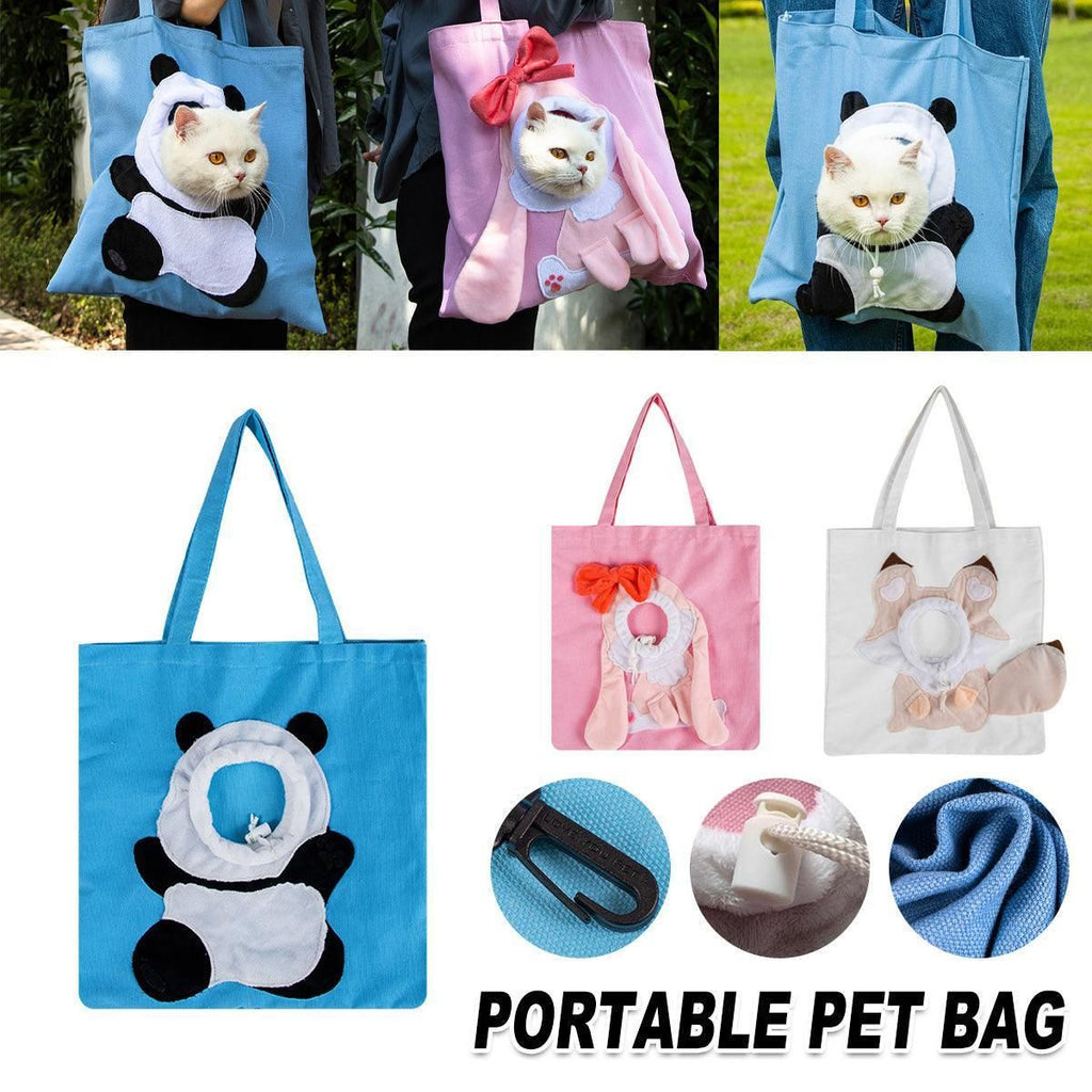 Portable One Shoulder Cat Dog Canvas Bag Breathable Pet Carrier