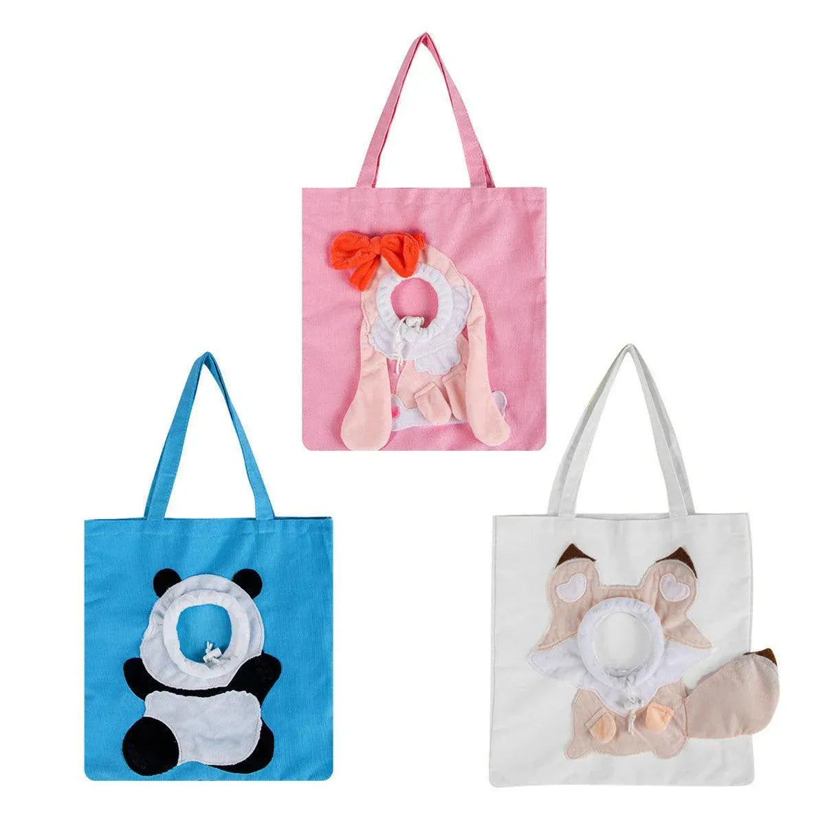 Portable One Shoulder Cat Dog Canvas Bag Breathable Pet Carrier