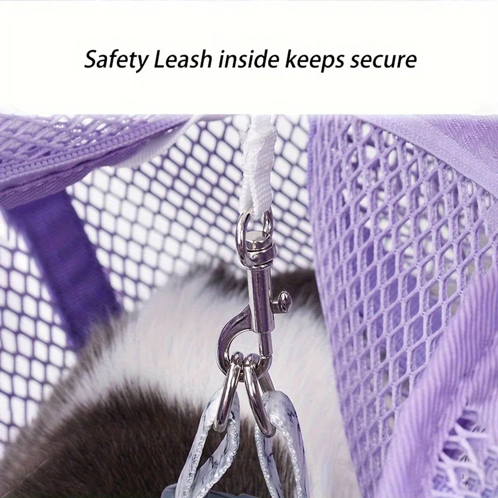 Escape Proof Pet Carrier Mesh Shoulder Bag Small Pet Travel Secure