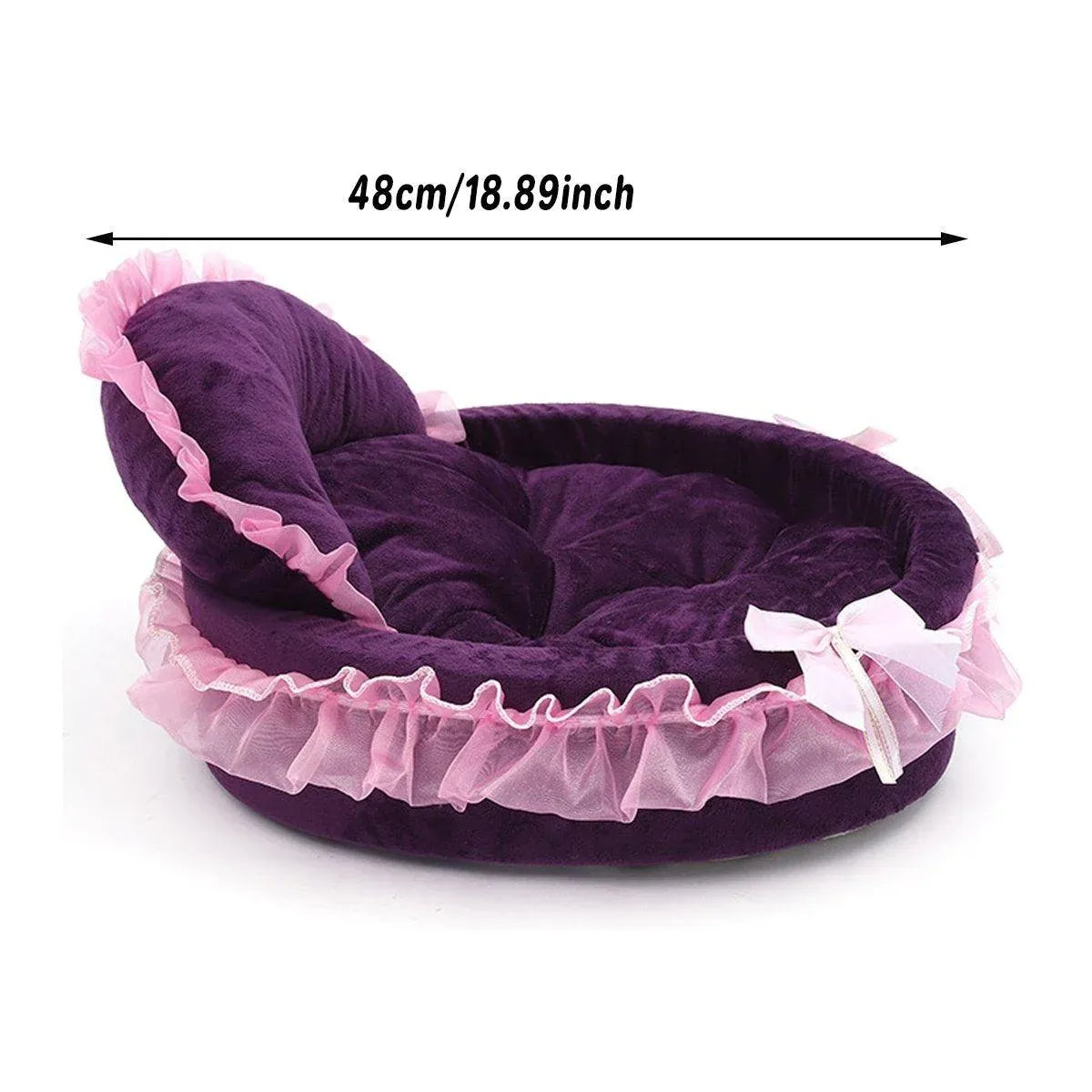 Princess Pet Kennel Soft Comfortable Cat and Dog Bed House
