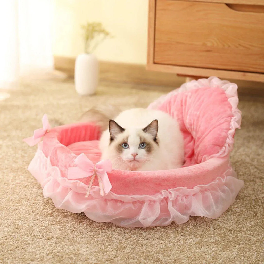 Princess Pet Kennel Soft Comfortable Cat and Dog Bed House