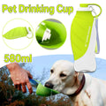 Pet Water Bottle 580ml Portable Outdoor Dog Cat Drinking Cup Travel