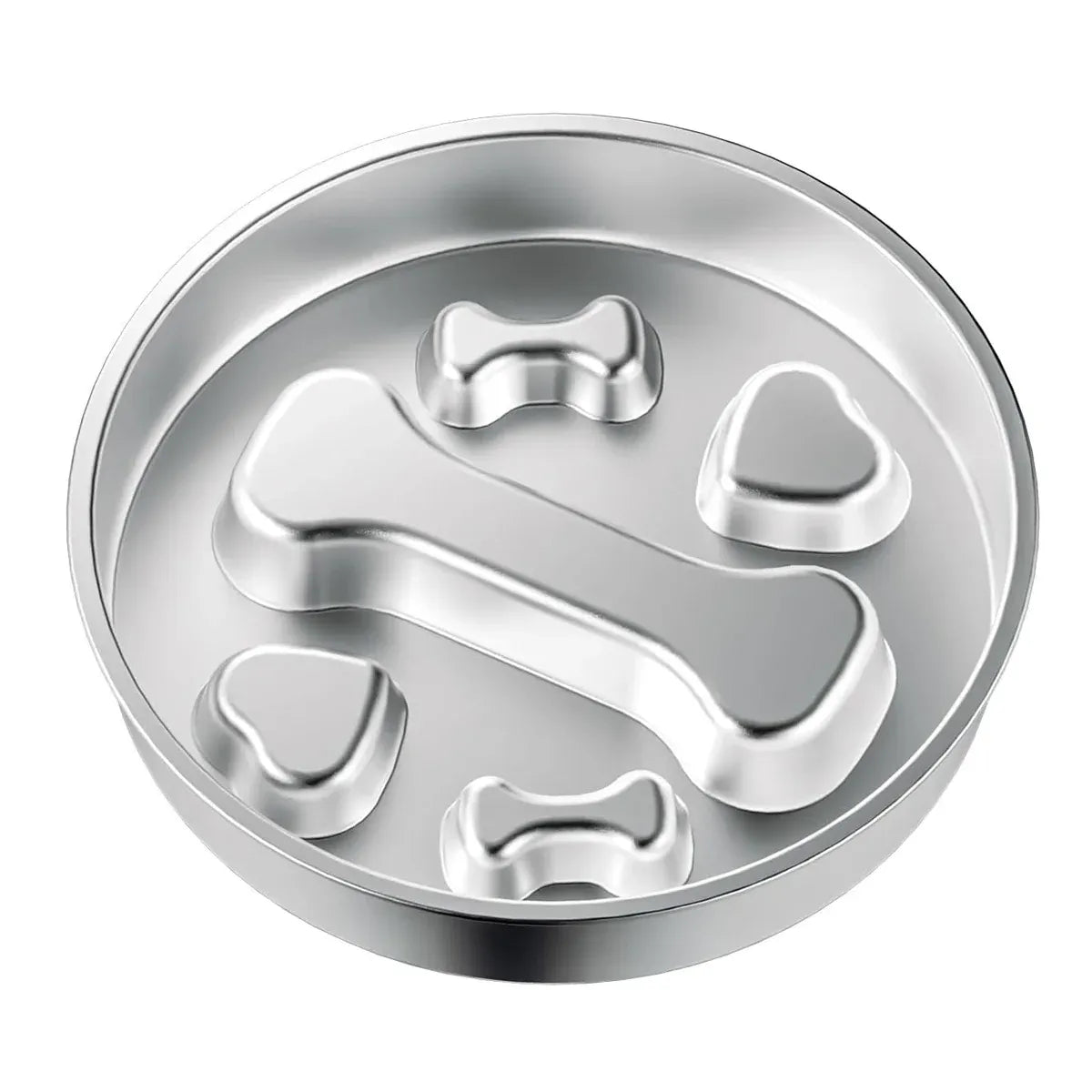 Large Capacity Stainless Steel Pet Slow Feeder Bowl Non-Slip