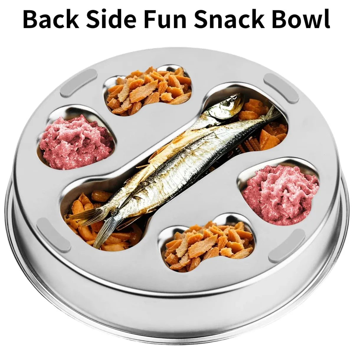 Large Capacity Stainless Steel Pet Slow Feeder Bowl Non-Slip