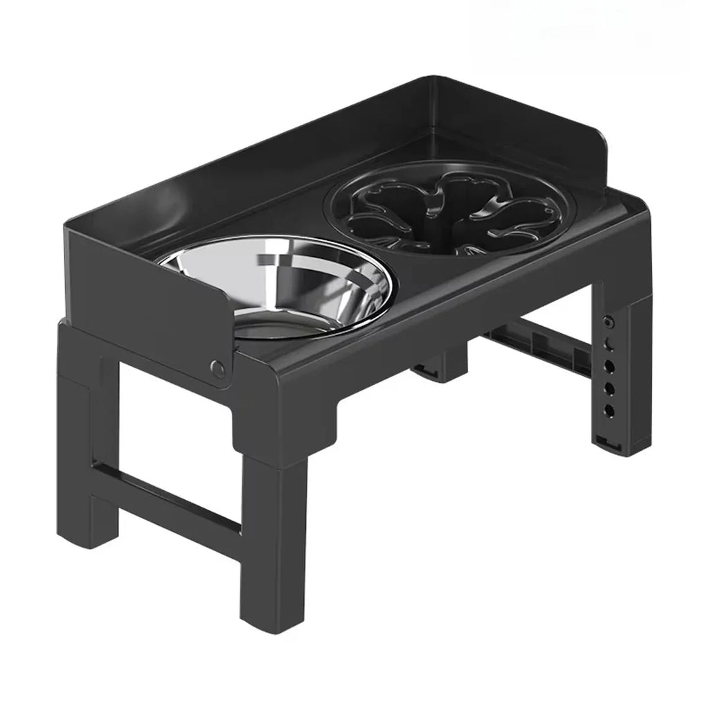Height Adjustable Pet Feeding Bowl Dog Bowl Elevated Pet Dish Food Water Bowl