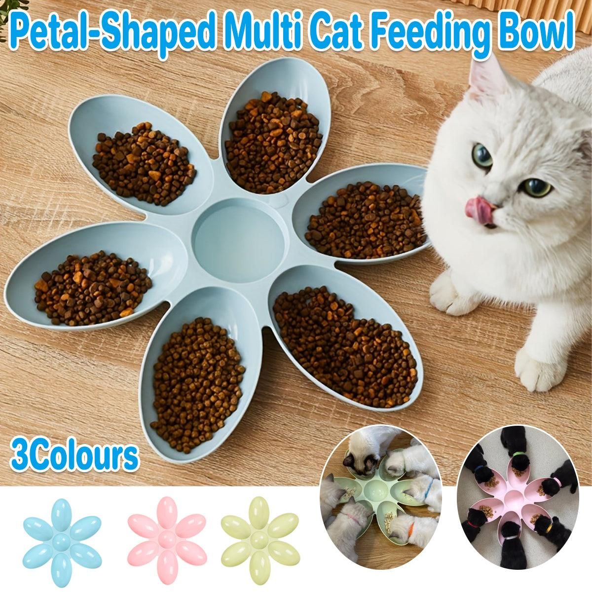 Multi Cat Feeding Bowl Petal Design Kitten Milk Bowl Puppy Dog Food