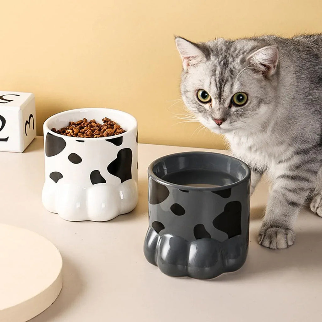 Ceramic Cat Food Bowl Cute Drinking Bowl
