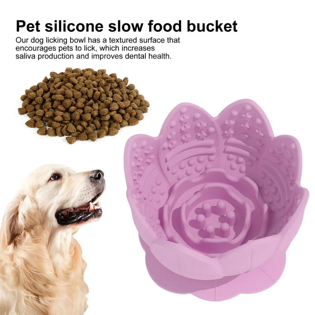 Shape Food Grade Material Dog Slow Feeder Bowl Non Slip Promote