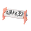 Double Pet Feeding Bowls Stainless Steel Non Slip Cat Dog Water Bowl