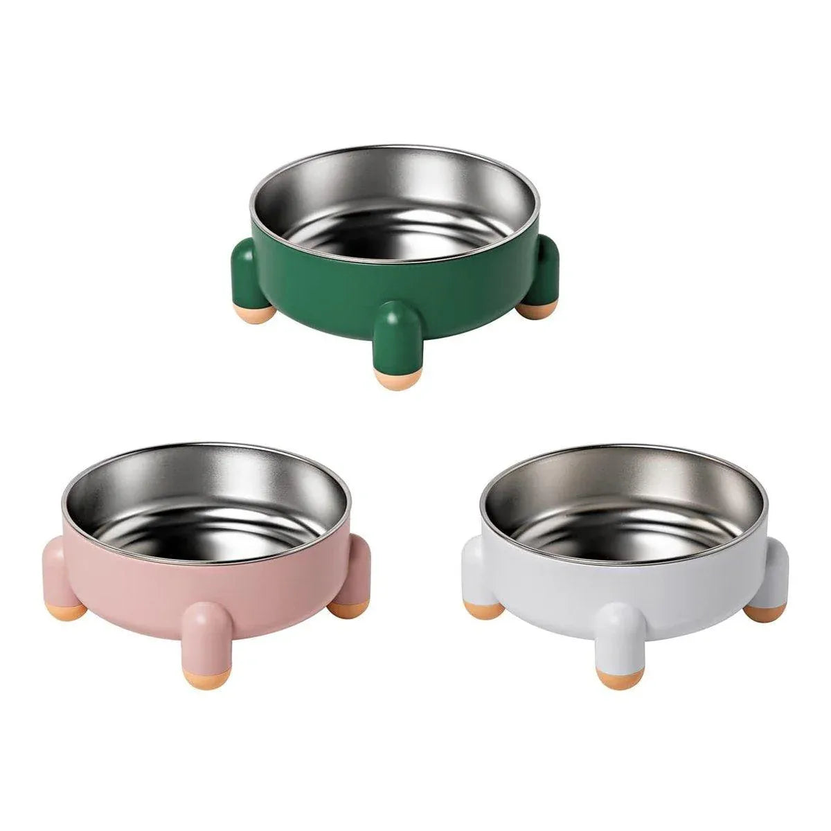 Anti-Tip Stainless Steel Dog Bowl Pet Basin