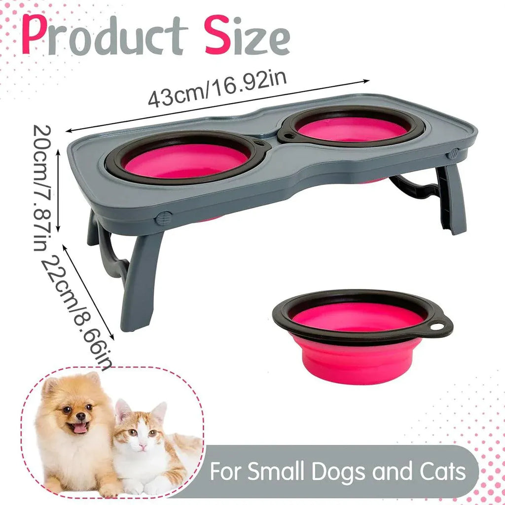 Portable Pet Water and Food Bowl