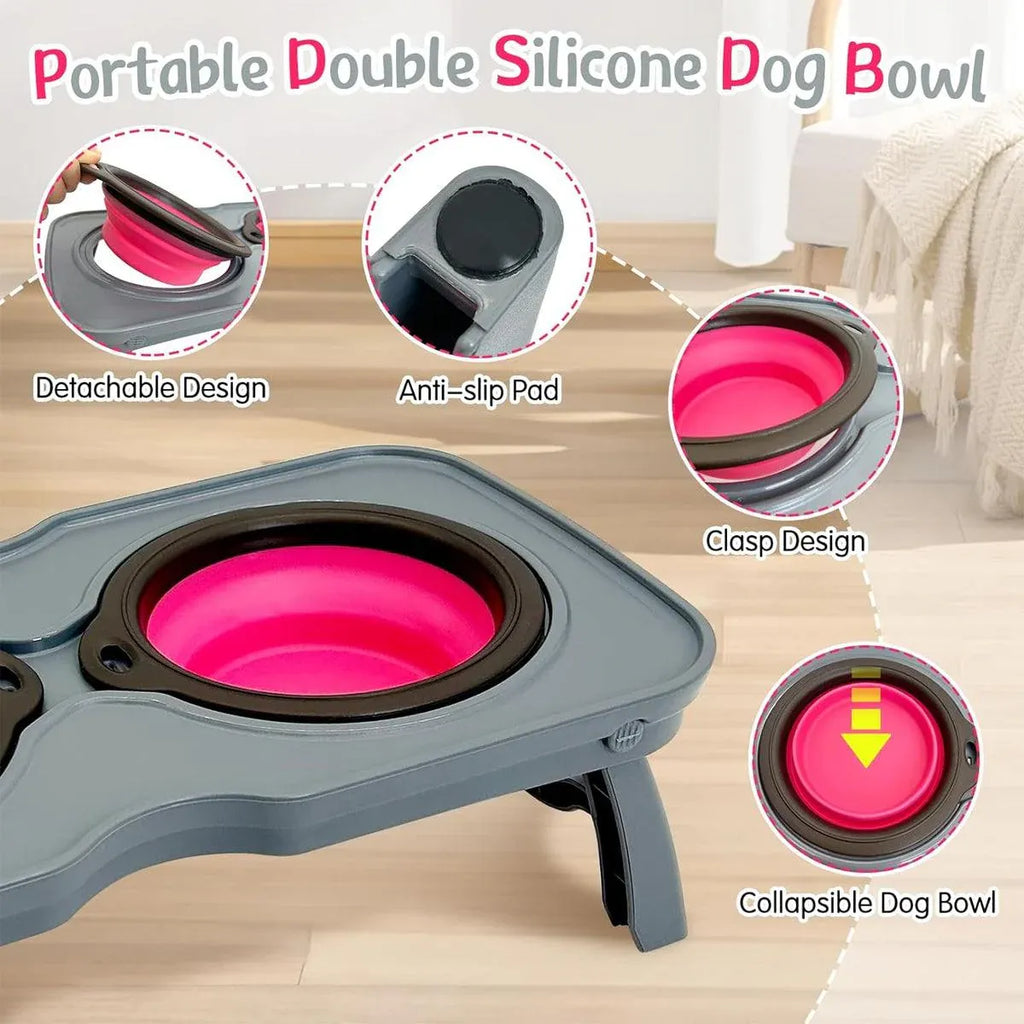 Portable Pet Water and Food Bowl
