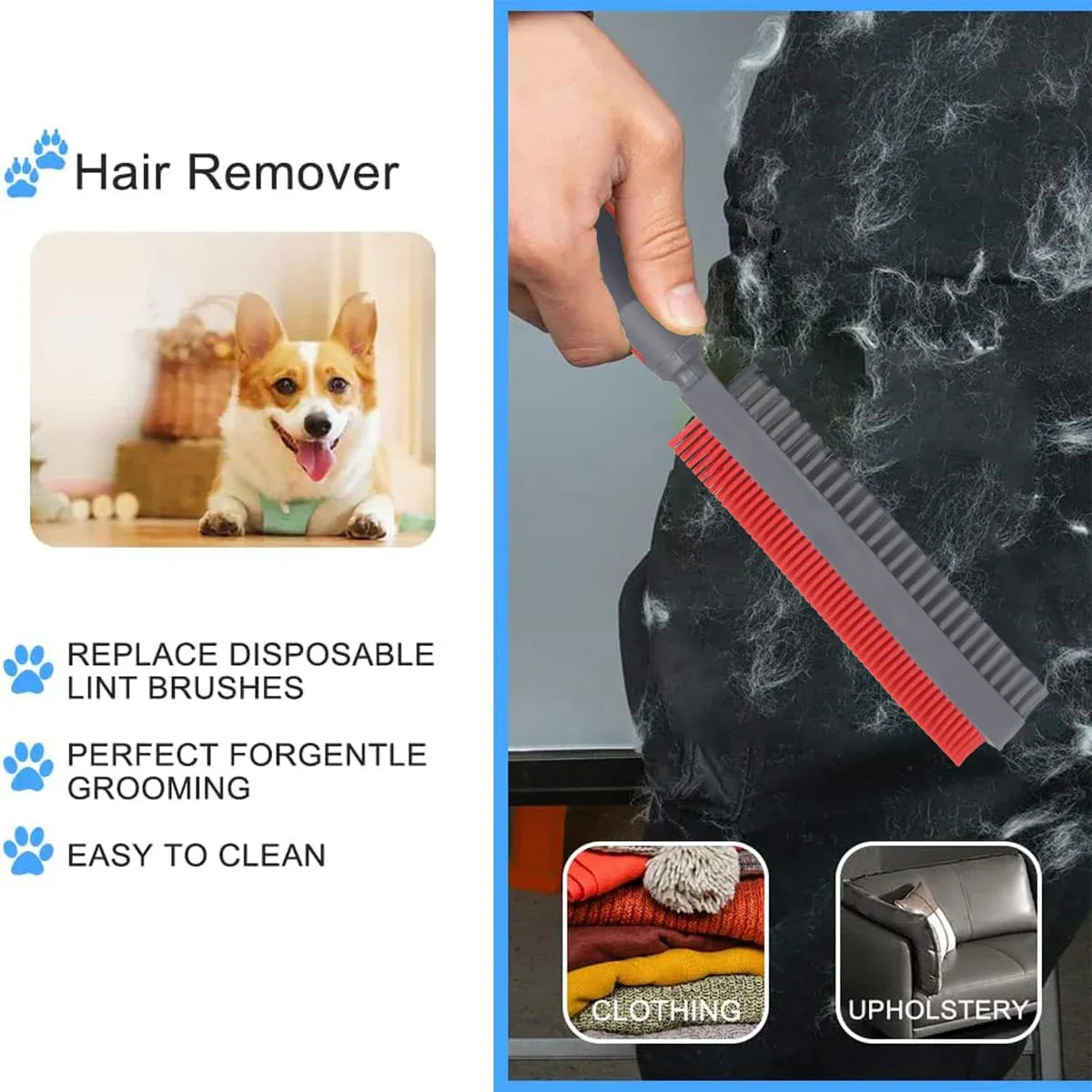 Pet Hair Removal Brush Multi-functional Cleaning Brush For Dog Cat