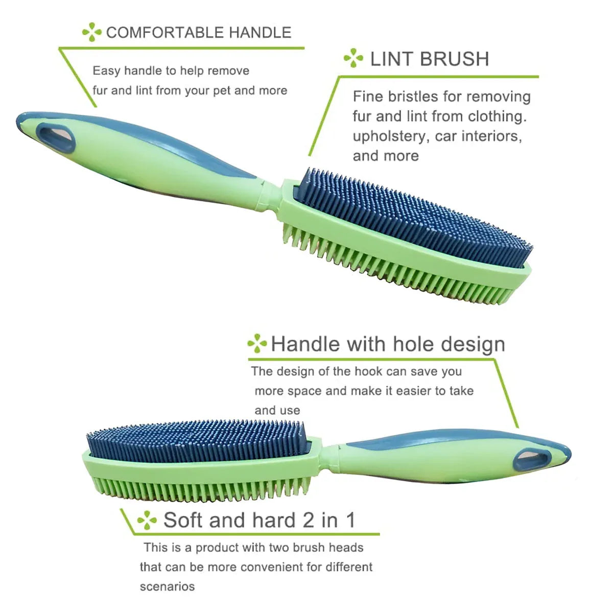 Pet Hair Removal Brush Multi-functional Cleaning Brush For Dog Cat