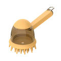 Pet Bath Brush Dog Massage Brush Press to Dispense Liquid Pet