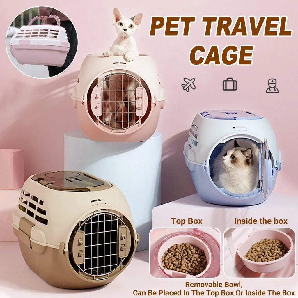 Dog and Cat Carrier Large Space Removable Sunroof Air Carrier