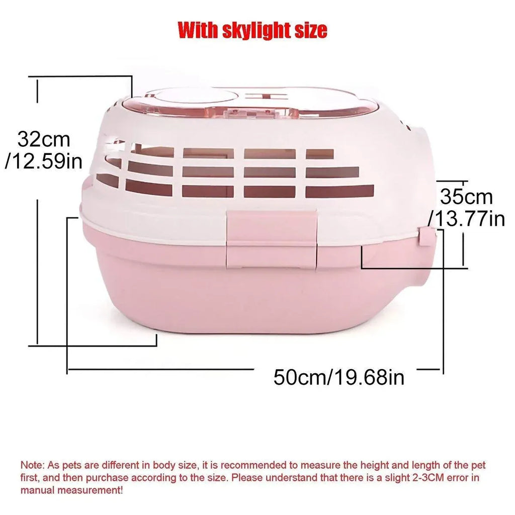 Dog and Cat Carrier Large Space Removable Sunroof Air Carrier