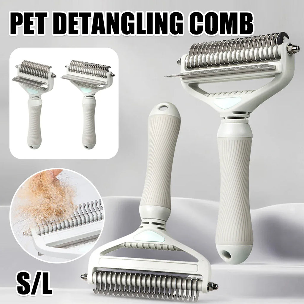 Pet Grooming Brush Hair Removal Anti Tangle Cat Dog Home Detangling