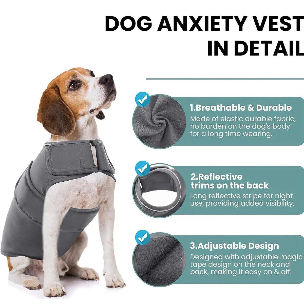 Pet Comfort Dog Relief Vest Jacket Soft Anxiety Coat