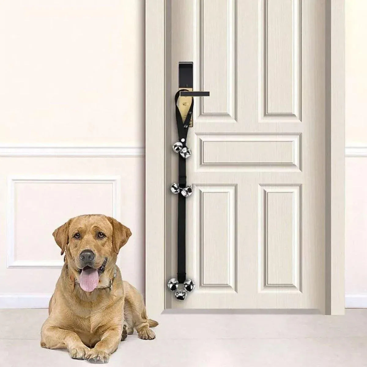 4PCS Pet Training Doorbell Rope Cat Teaser Toy Bell Interactive Play