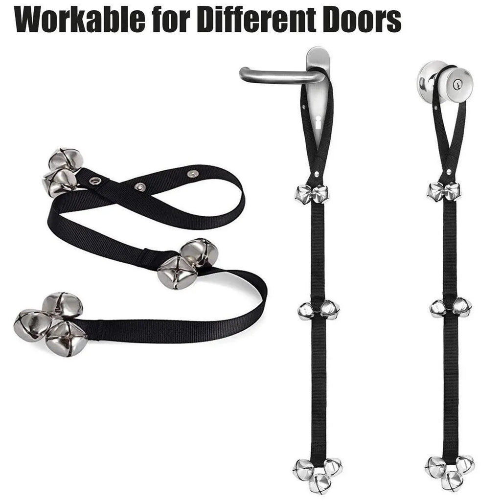 4PCS Pet Training Doorbell Rope Cat Teaser Toy Bell Interactive Play