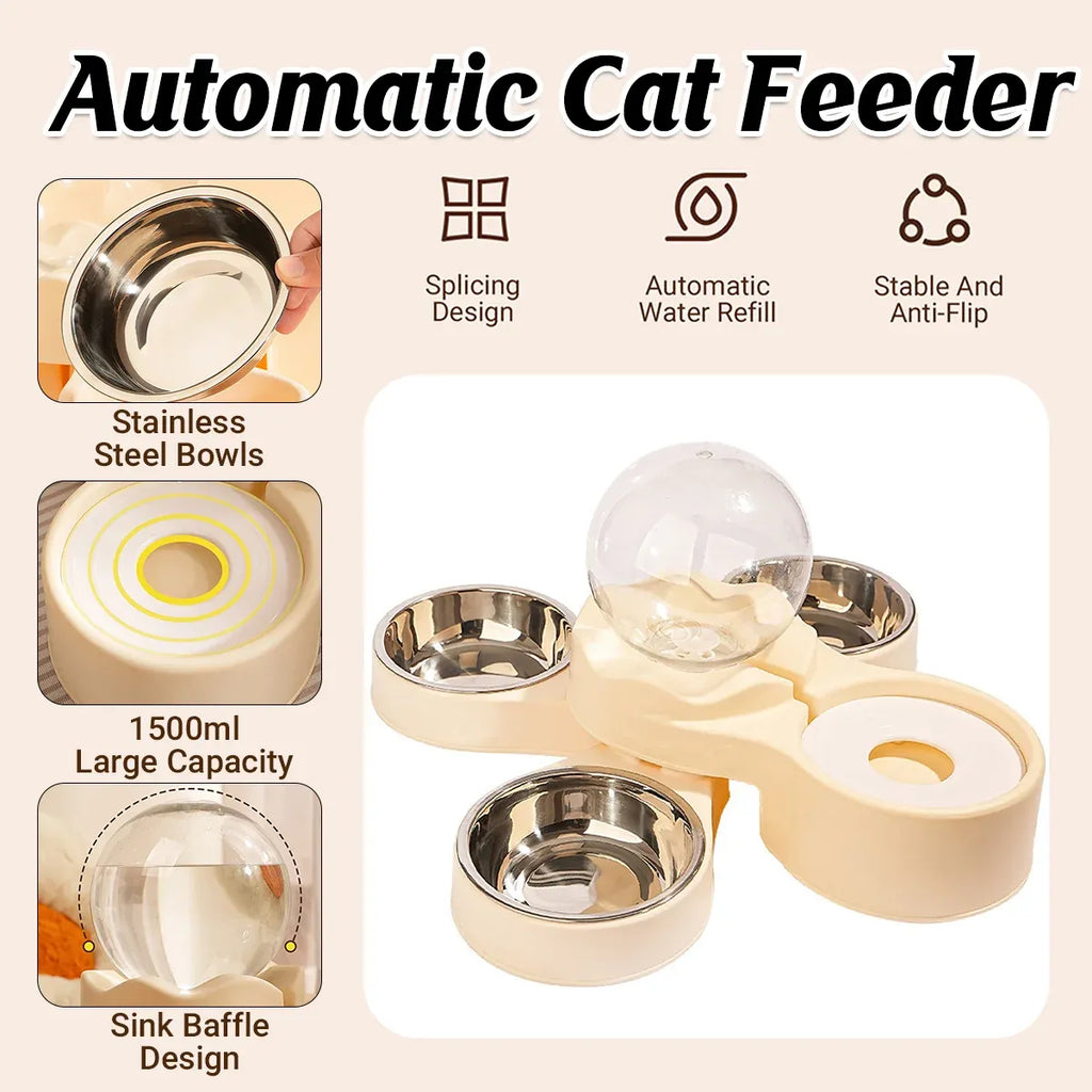 Cat and Small Dog Feeding and Water Station