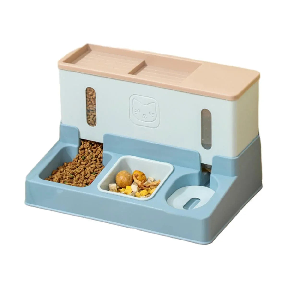 All in One Pet Feeding Bowl Cat Dog Water and Food Feeder Automatic