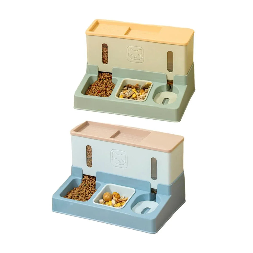 All in One Pet Feeding Bowl Cat Dog Water and Food Feeder Automatic