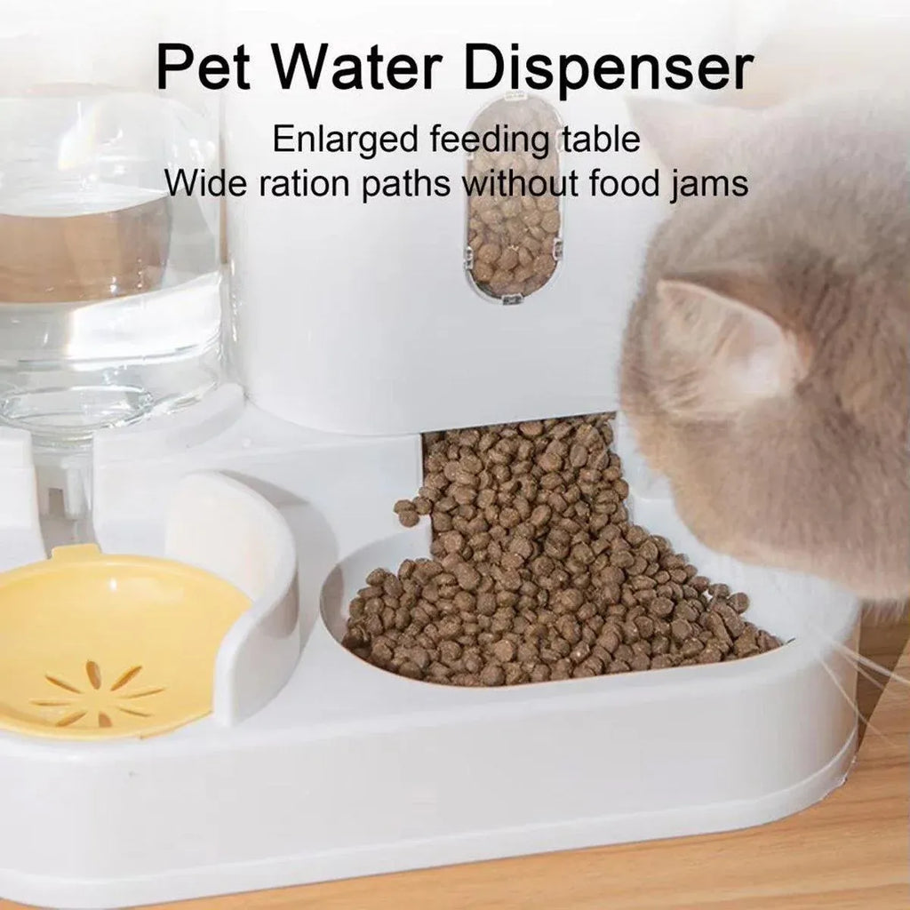 2in1 Pet Bowl Vertical Feeder and Drinker Cat Dog Bowl Water and Food