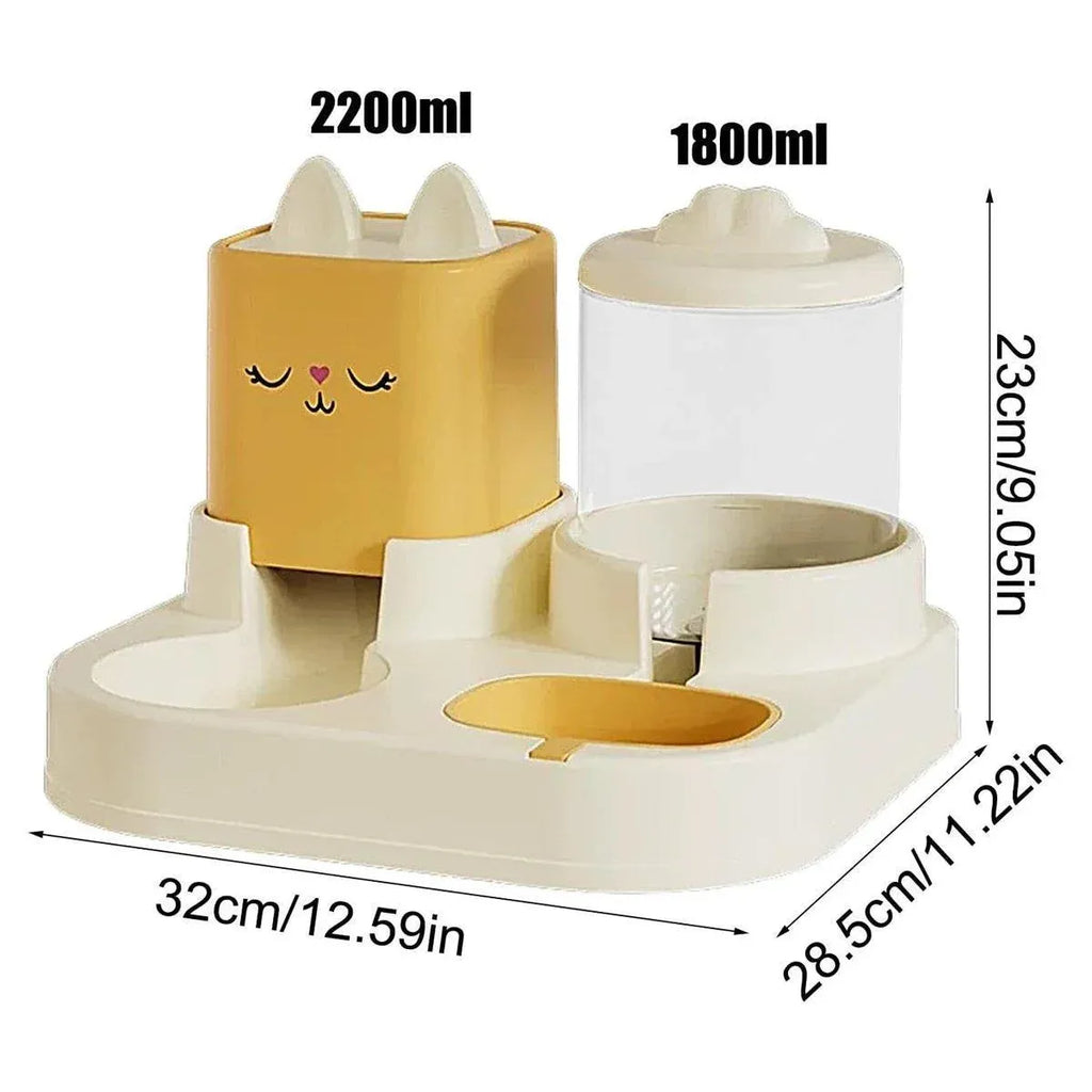 Pet Cartoon Feeding Bowl Universal Water Feeder Cat Dog Food Dish