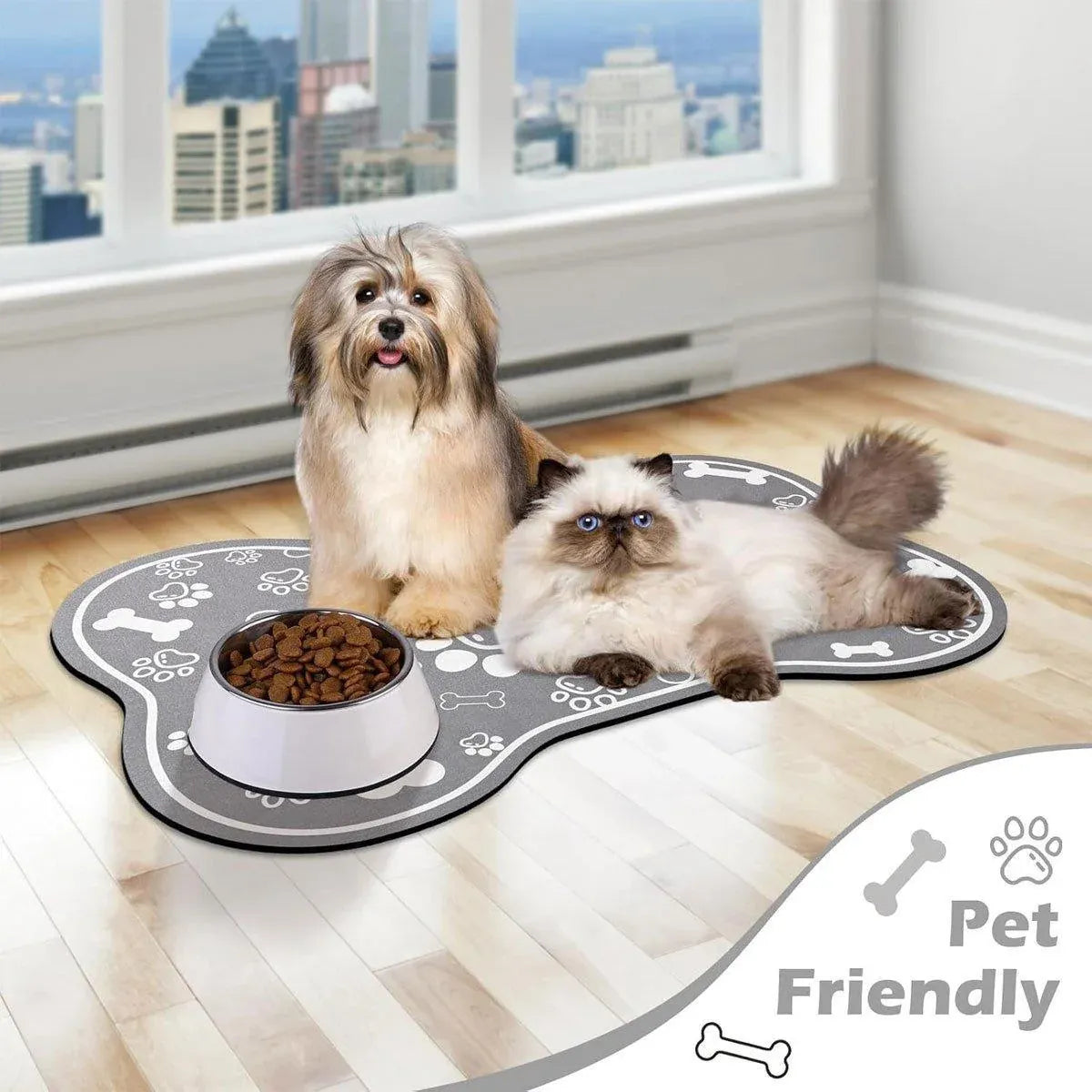 Pet Feeding Mat Non-slip Diatom Mud Absorbent Dirt-resistant