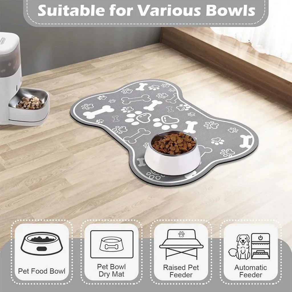 Pet Feeding Mat Non-slip Diatom Mud Absorbent Dirt-resistant