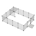 16pcs Large Cat Cage Indoor Cat Villa Double Layer Cat House